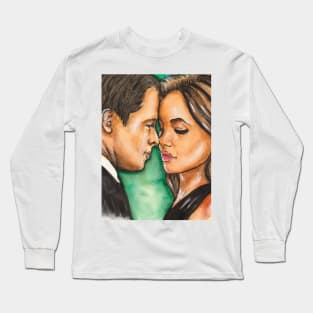 Brad Pitt and Angelina Jolie Long Sleeve T-Shirt